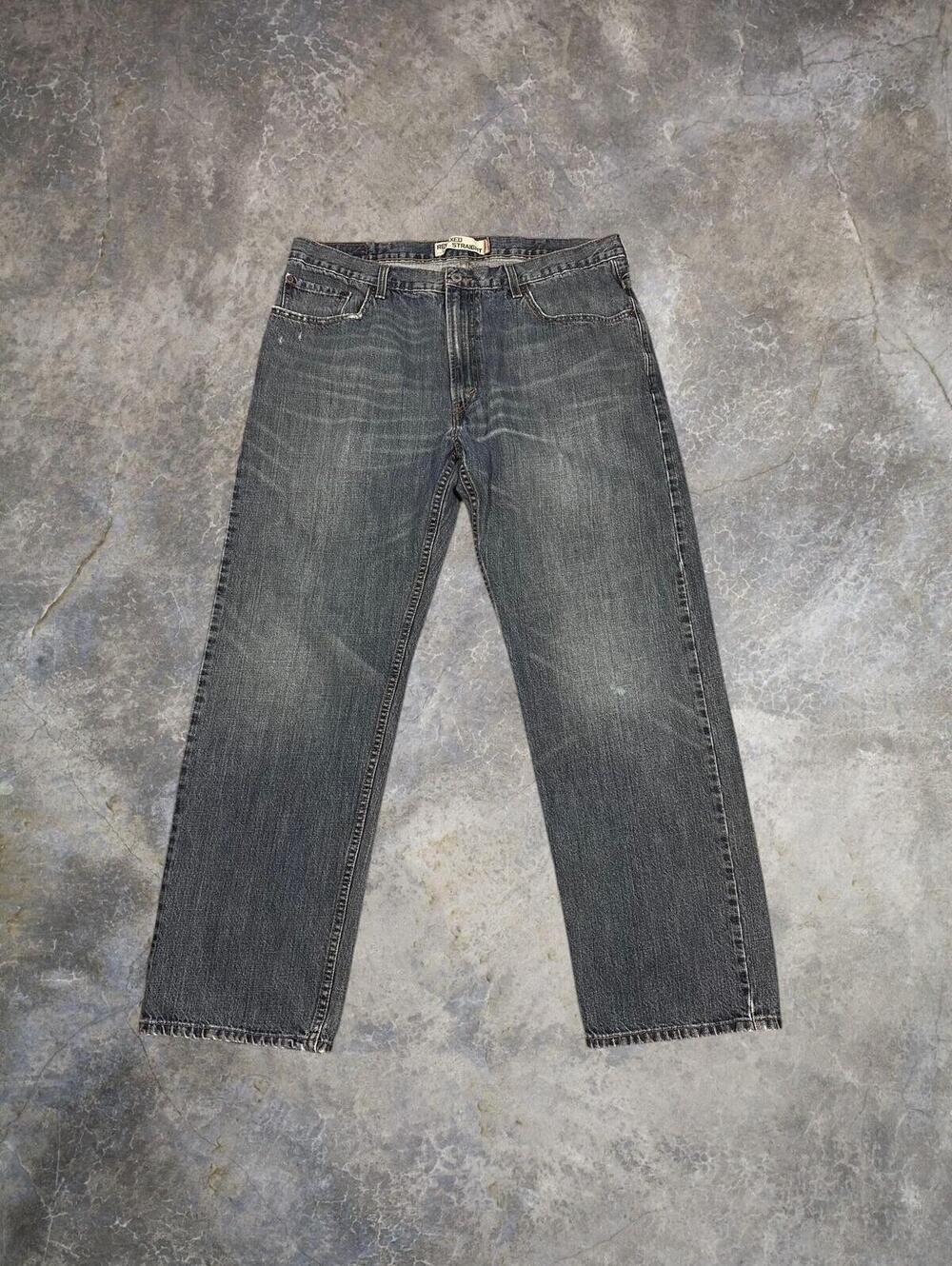 Levis 559 Relaxed Straight Fit Faded Wash Jeans Blue 38x32